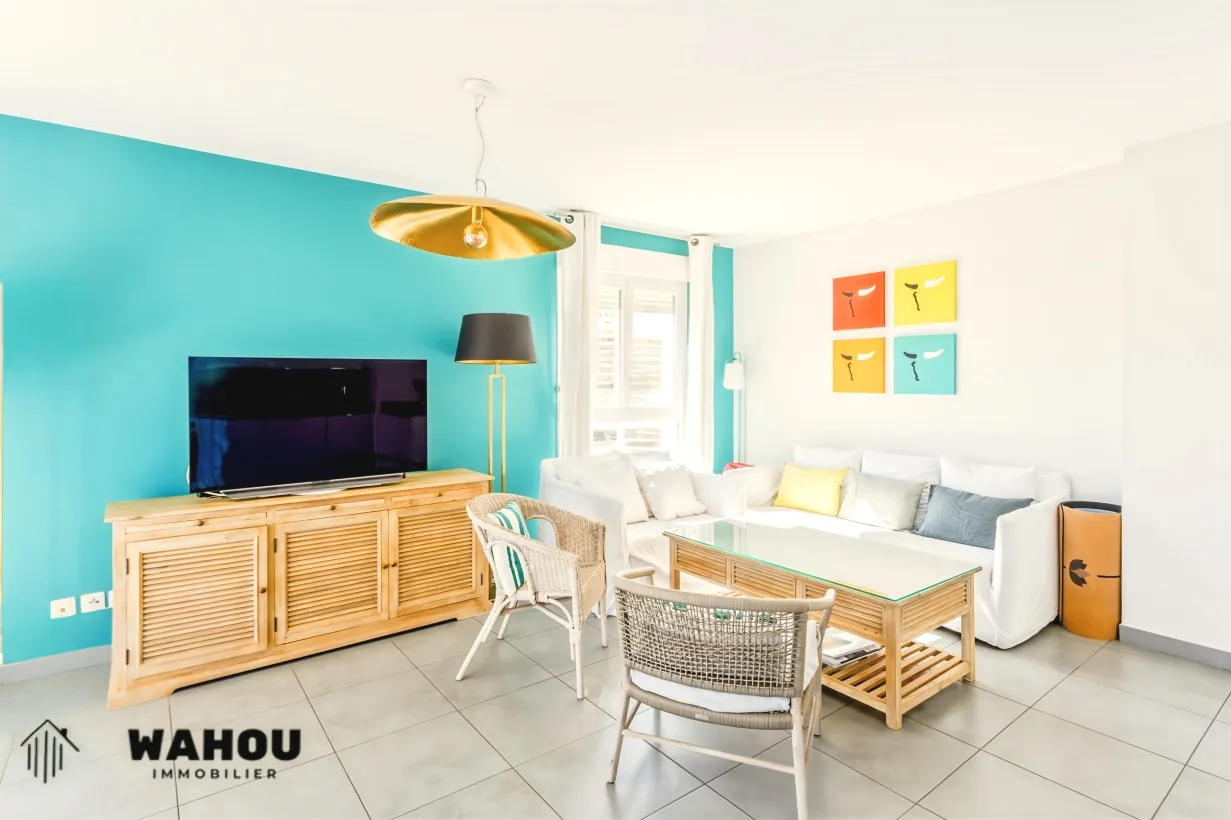 Salon lumineux Appartement le cannet